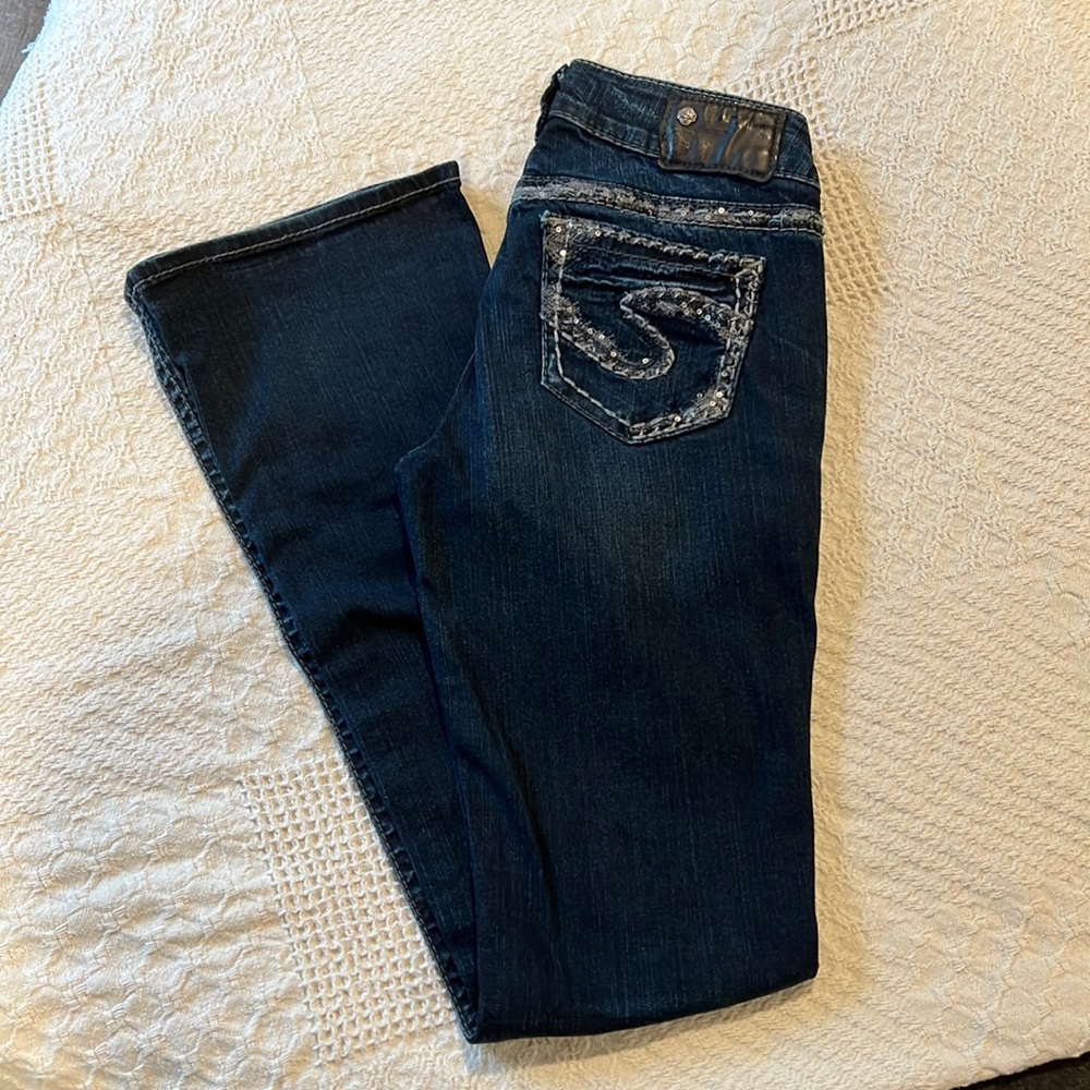 Silver Suki Jeans